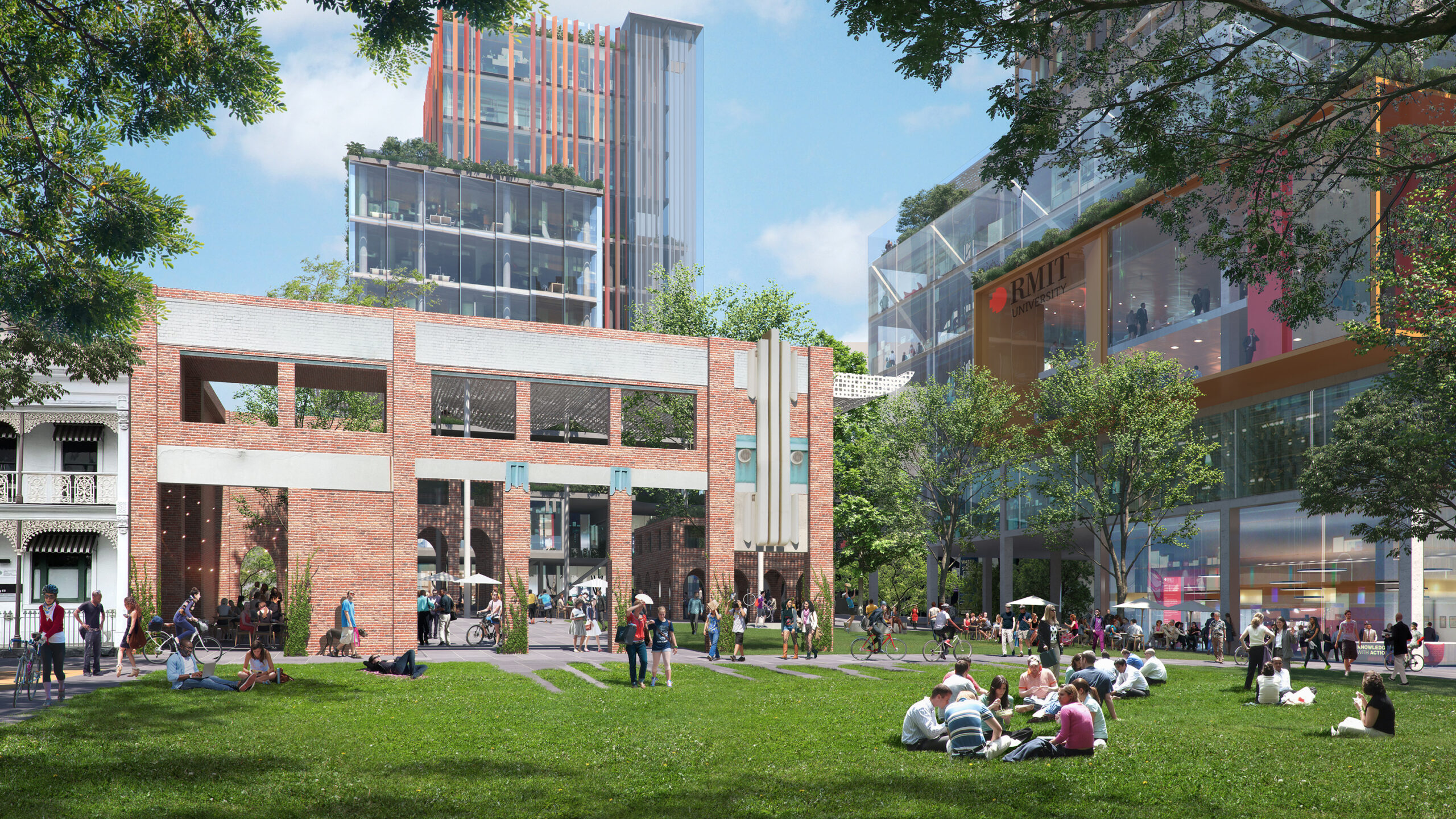 3D render of potential City North green space